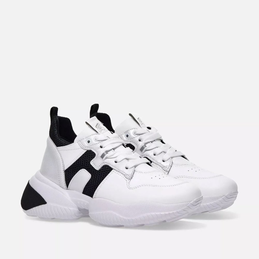 HOGAN White Logo INTERACTION ALLACCIATO OKT Women’s Sneakers Sz 38